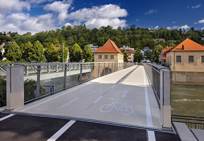 Radwegbrücke Tübingen Ost