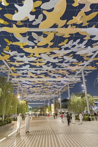 EXPO Shade Structures Bird Silhouettes in Dubai