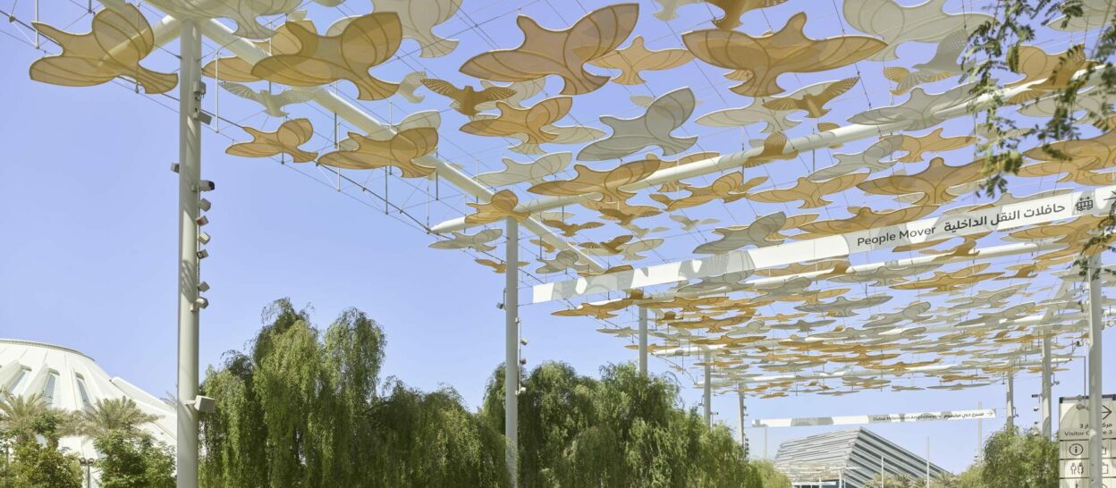 EXPO Shade Structures Bird Silhouettes in Dubai