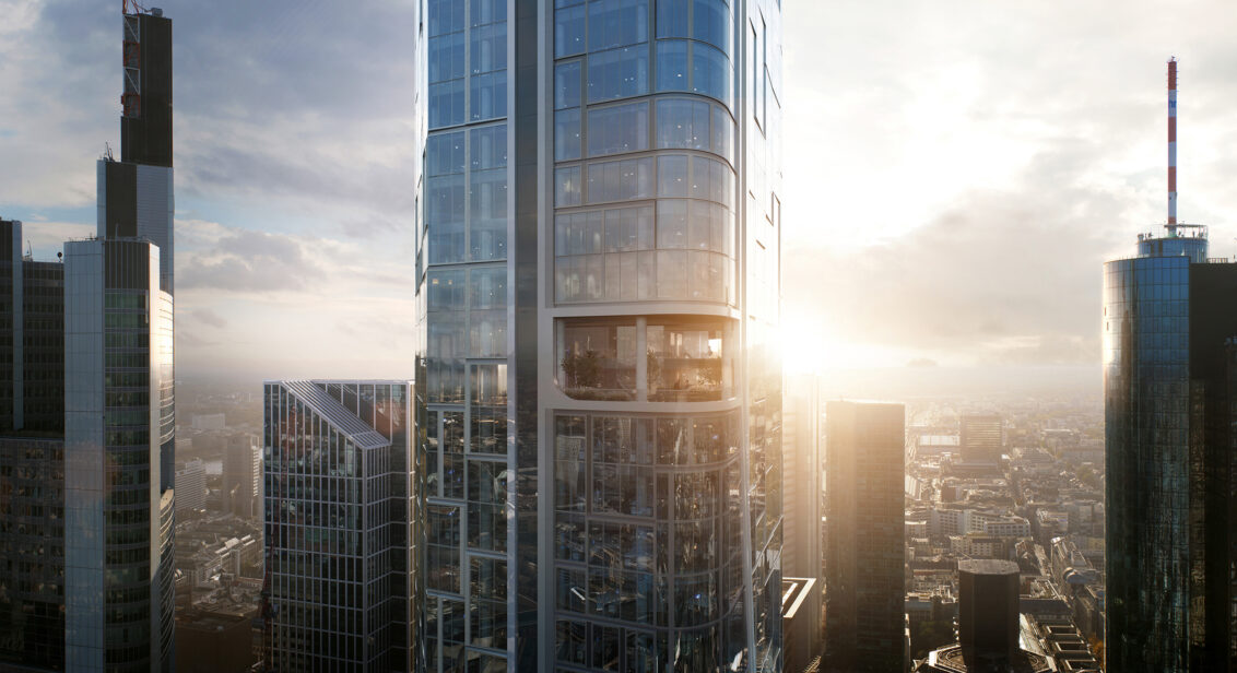 Projekt FOUR in Frankfurt am Main vier neue Hochhäuser im Herzen von Frankfurt