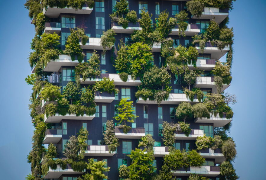 Greening of buildings and outdoor systems toimprove the microclimate