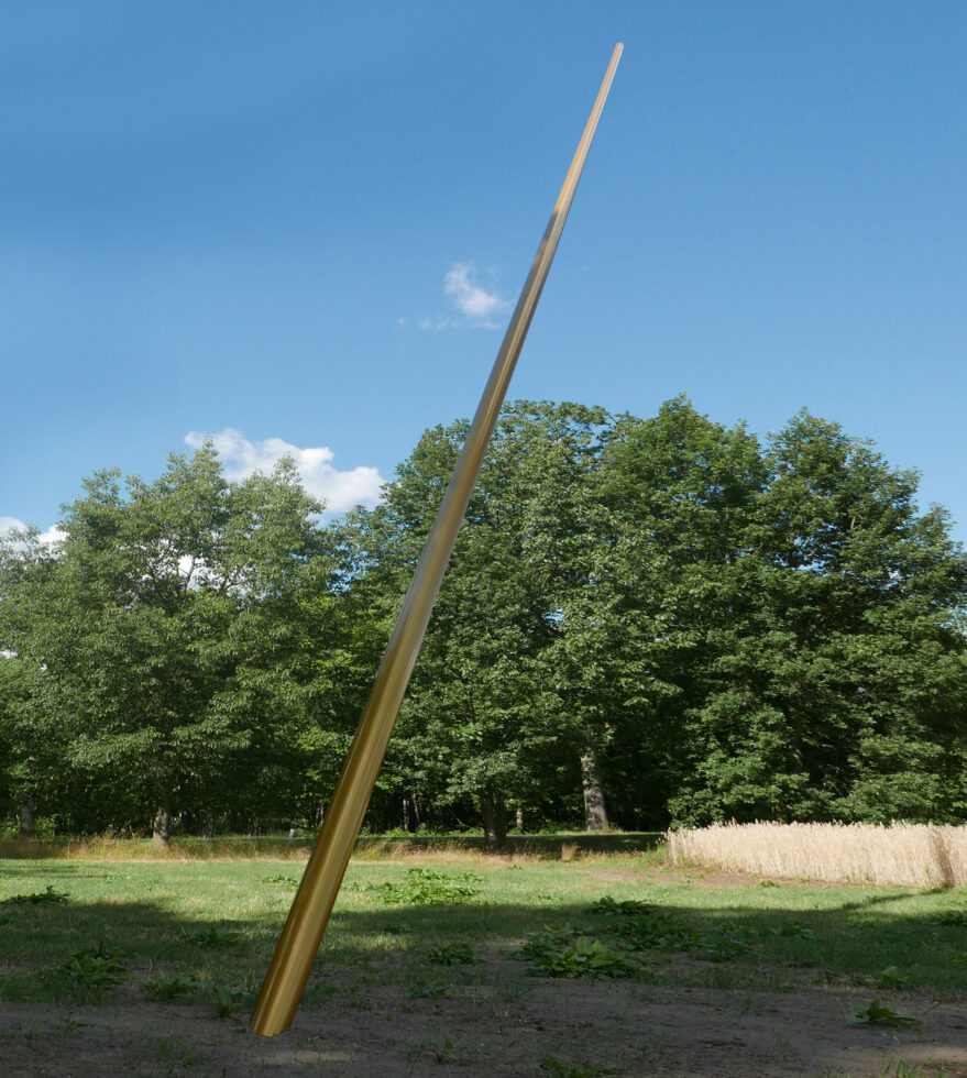 Kunstfoerderung 23 Grad Stellare Plastik in Cottbus Branitz