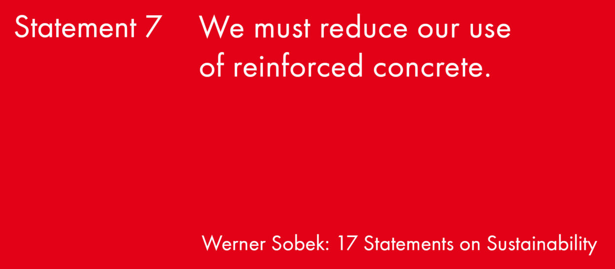 Statement 7 17 Statements Sustainable Engineering Werner Sobek