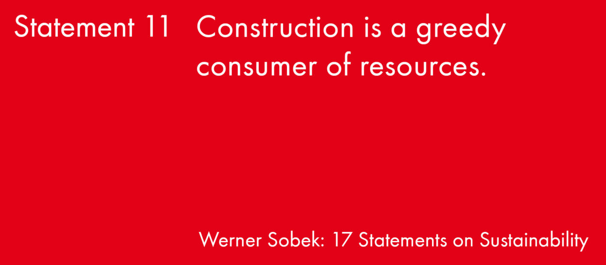 Statement 11 17 Statements Sustainable Engineering Werner Sobek