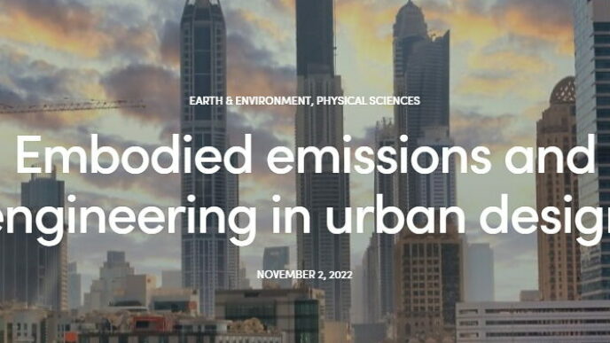Embodied Emissions and Engineering in Urban Design