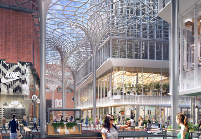 The Westfield Glass Roof in the Film!
